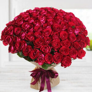 100 Red Roses Bouquet